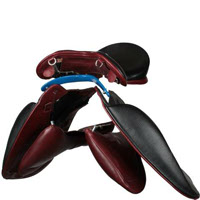 WOW Saddles are made from interchangeable parts that can be altered by the saddler or the rider
